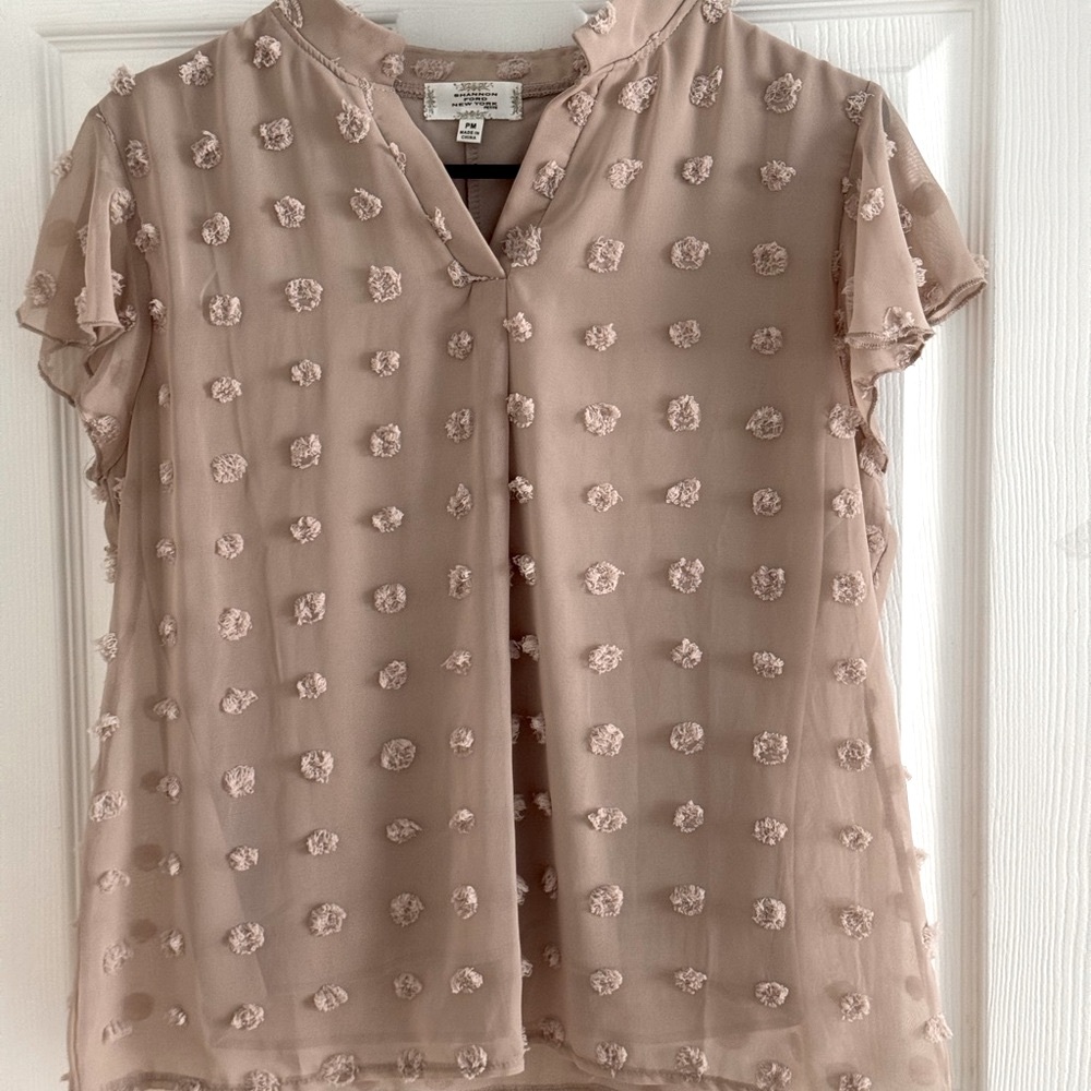 Gorgeous Tan Textured Women's Top